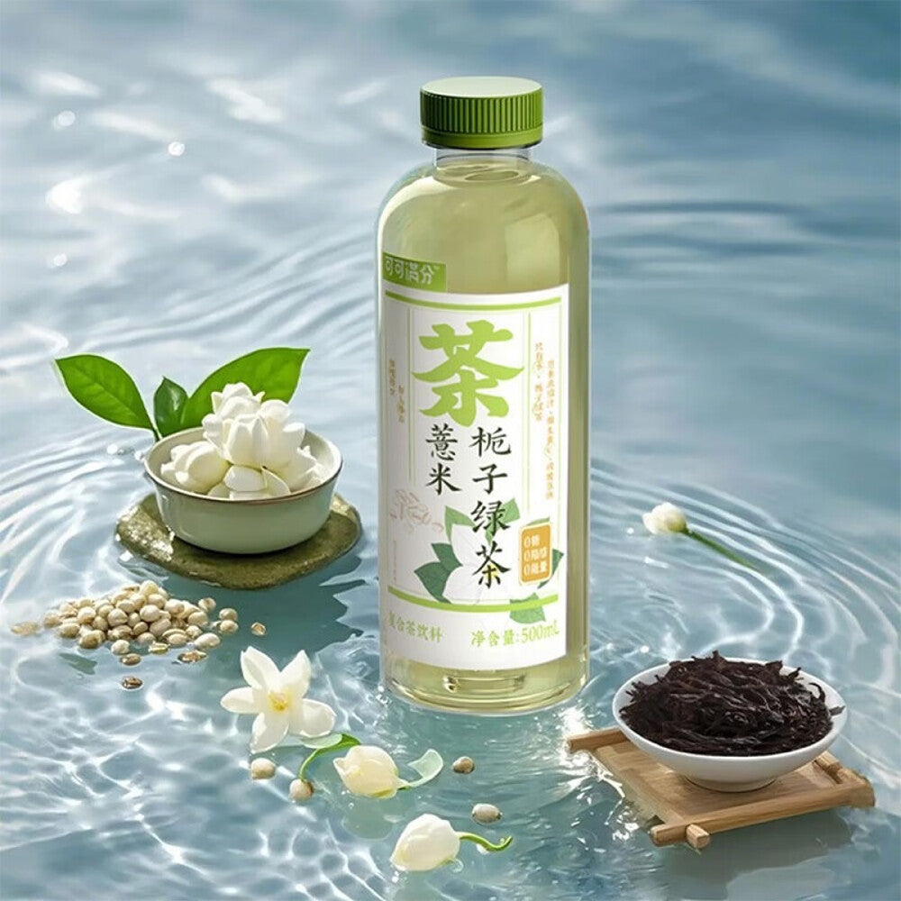 Keke-Manfen-Coix-Seed-&-Gardenia-Green-Tea-Drink-500ml-–-Sugar‑Free-3