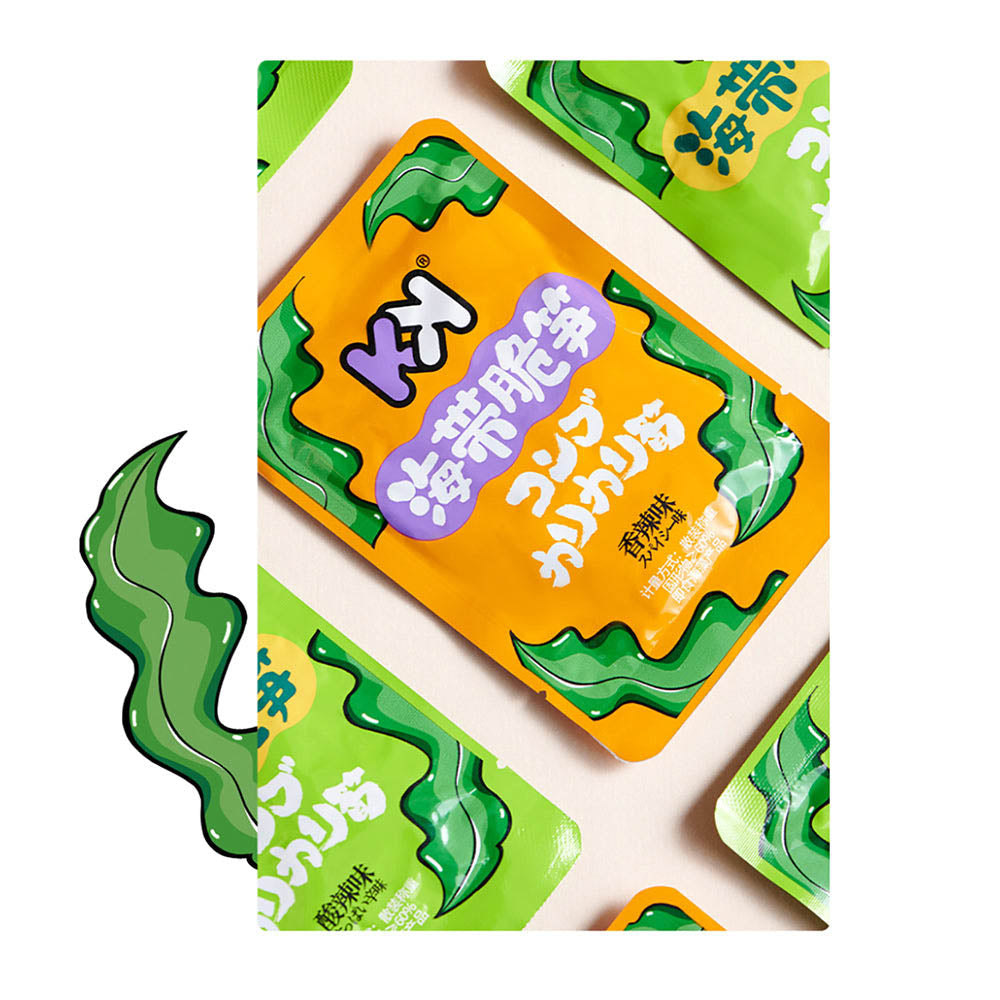 Rong Biển & Măng Tre Giòn Chaoyouwei 140 g – snack chua cay đậm vị