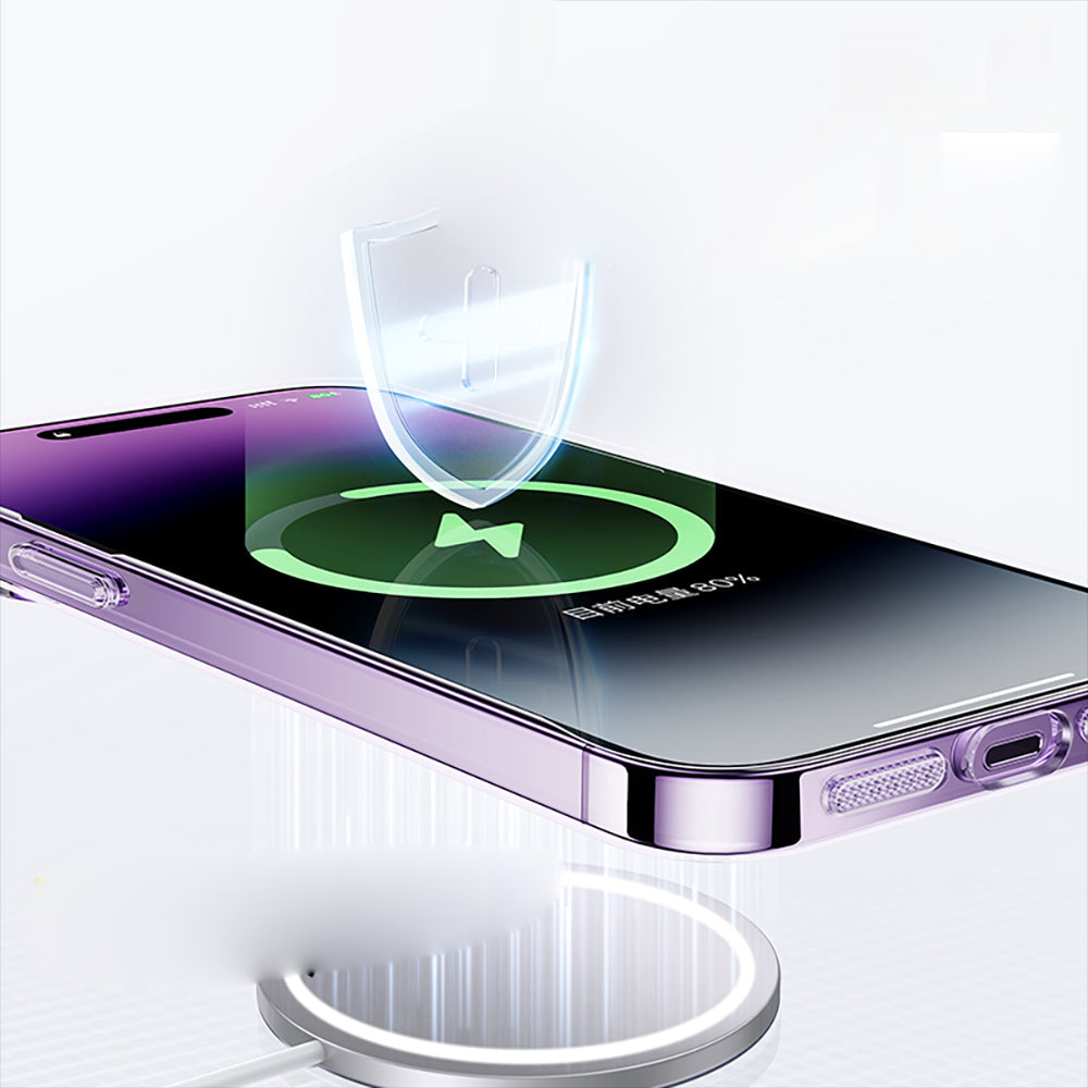 Ốp Lưng Baseus Crystal Series iPhone 15 Plus 1 cái – chống sốc, hỗ trợ MagSafe