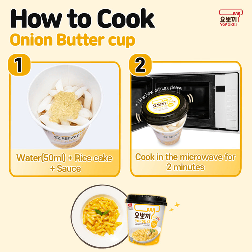 Yopokki-Golden-Onion-Butter-Tteokbokki-Cup-120g---Instant-Korean-Rice-Cake-3