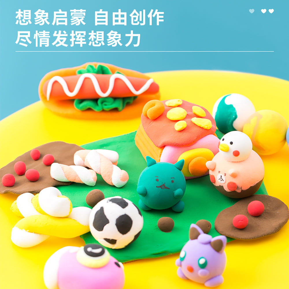 Deli-24-Color-Clay-Set---Pink-Packaging,-Suitable-for-Ages-3+-1