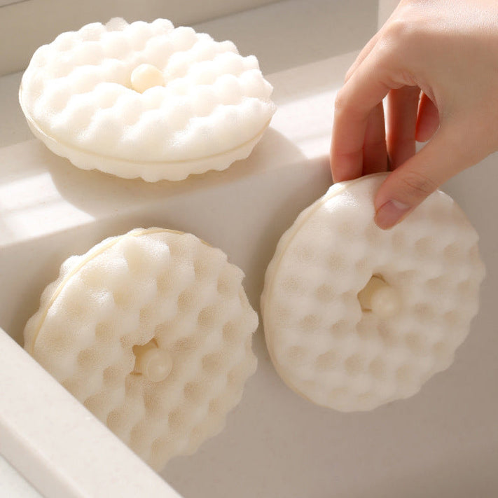 Miếng Bọt Biển Rửa Chén FaSoLa 2 cái + Đế Hút 1 cái – sạch nhanh gọn nhẹ