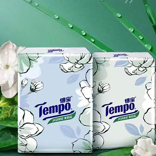 Khăn Giấy Tempo Mini 7 tờ x 12 gói – mềm mại, thơm nhẹ hoa nhài