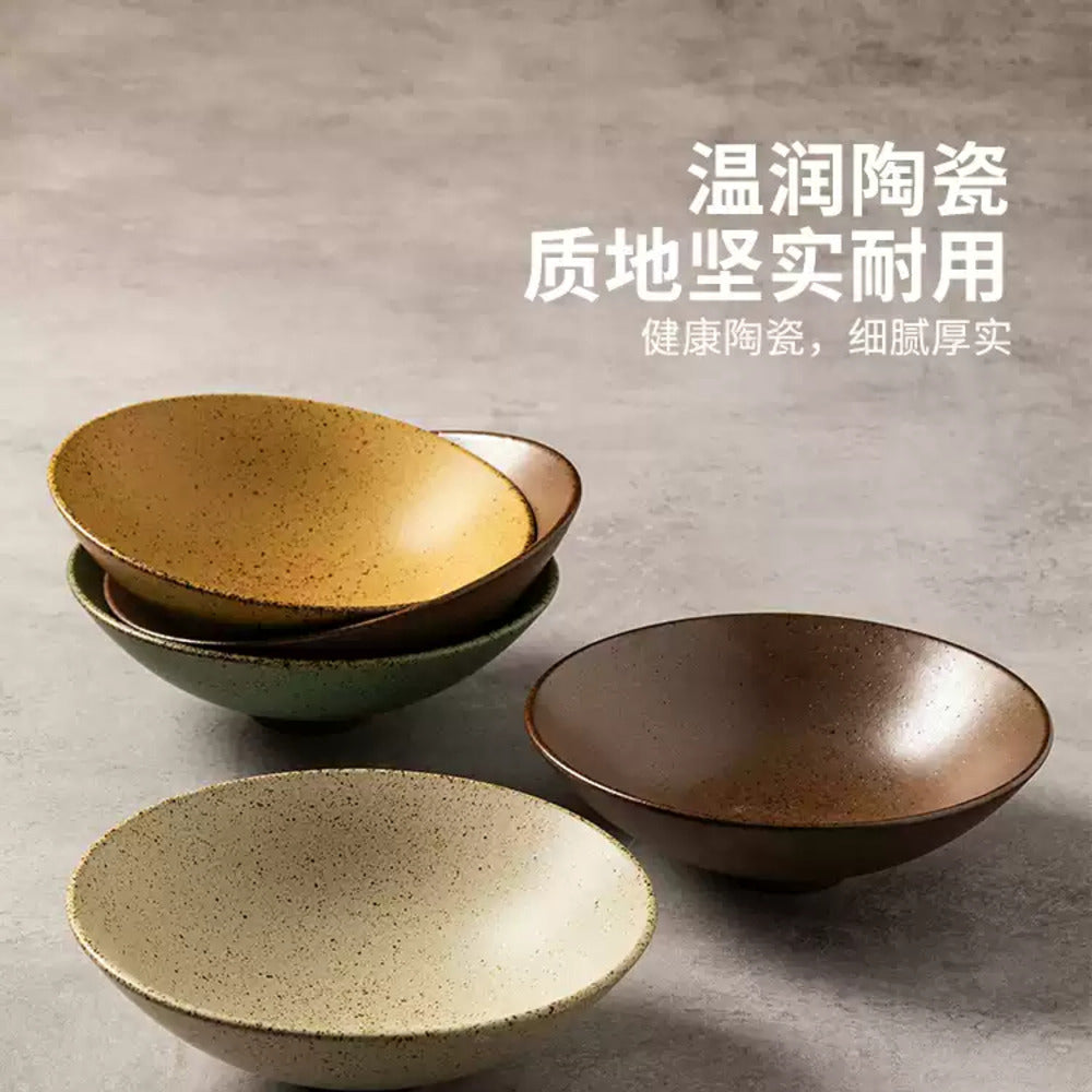Modern-Housewife-Japanese-Style-Conical-Bowl---Beige,-6.1-Inches-4