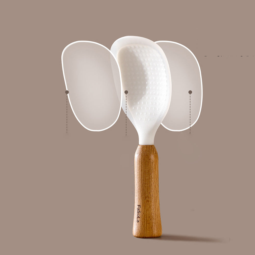 Muỗng Xới Cơm Đứng FaSoLa Off-White – chống dính, tiện dụng