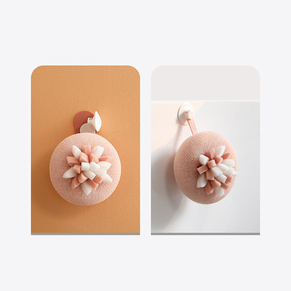 Bông Tắm Cánh Hoa FaSoLa 1 miếng (Hồng) – bọt mịn, massage thư giãn
