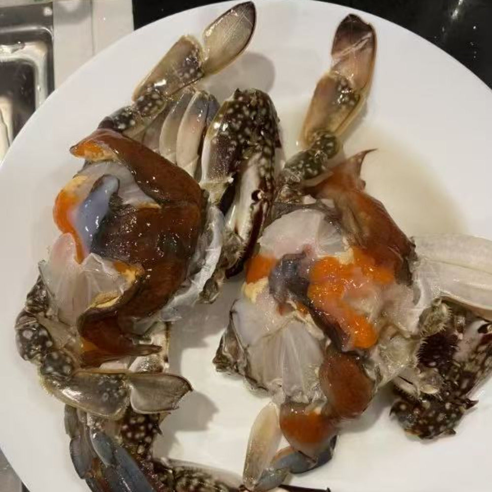 Zhoushan-Roe-On-Raw-Marinated-Blue-Swimming-Crab-(Salty)-–-Frozen-200–300g-4