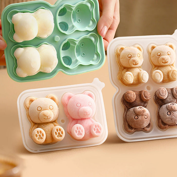 Khuôn Silicone FaSoLa Hình Chó Bulldog Pháp 4 ô – làm kem, thạch, chocolate
