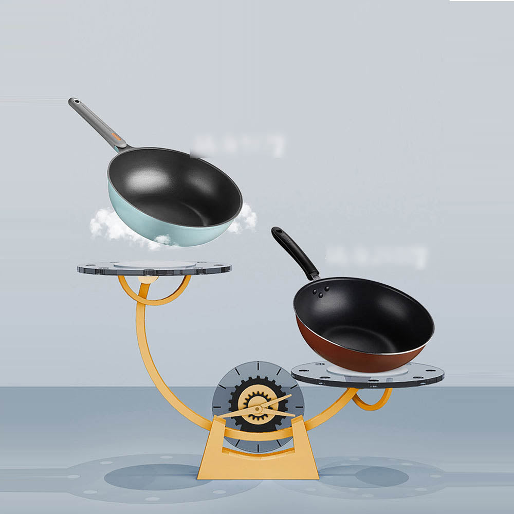 Chảo Chiên Siêu Nhẹ Cooker King 32 cm – chống dính, kèm nắp kính
