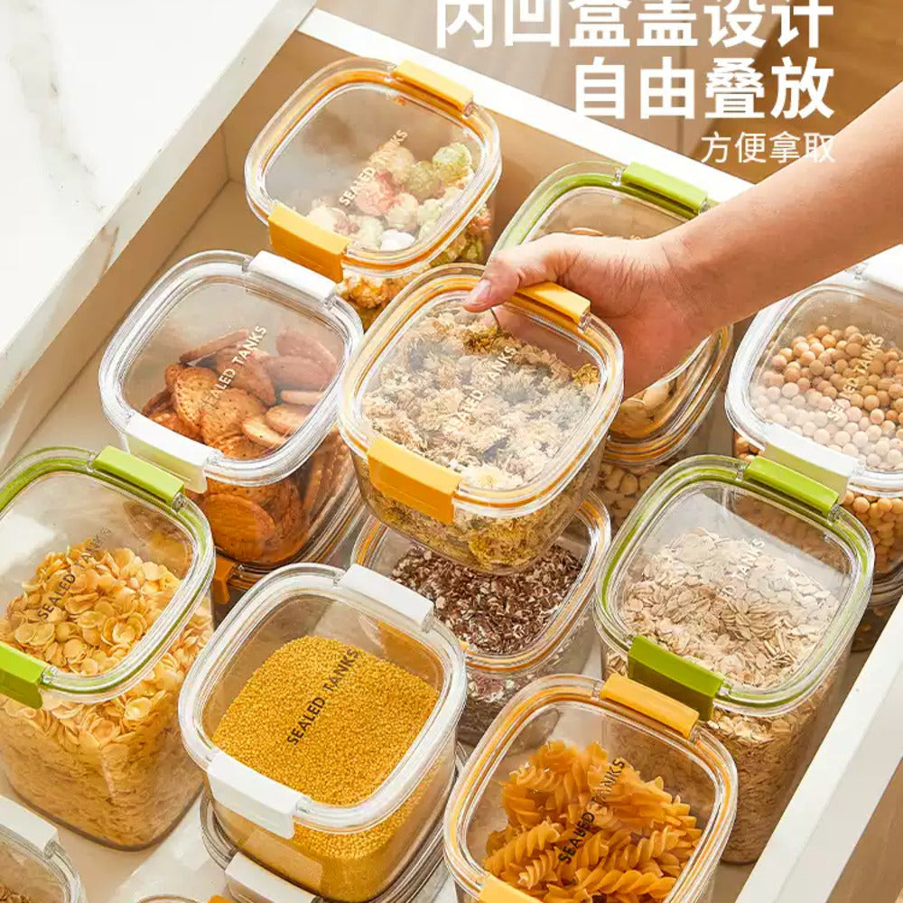 Modern-Sweethome-Airtight-Food-Storage-Container-(White)-–-1300ml---BPA-Free-Clear-Pantry-Organizer-4