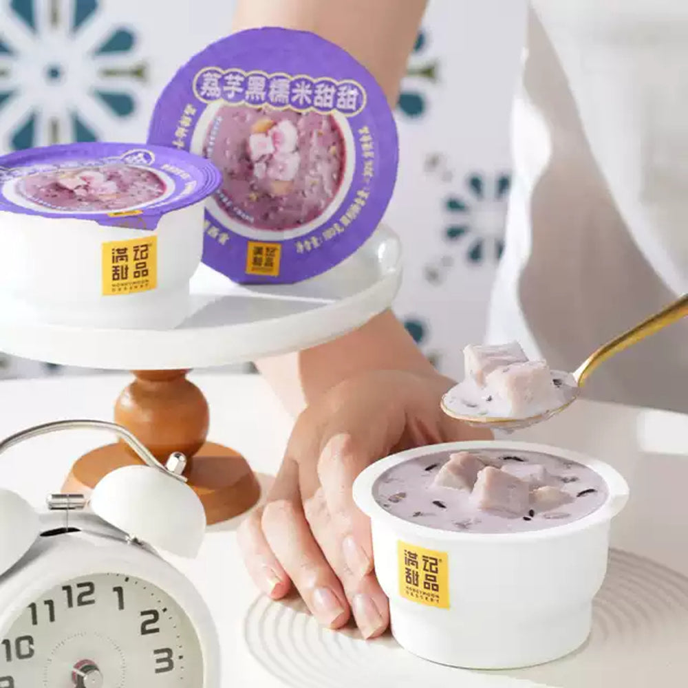 Honeymoon-Dessert-Lychee-&-Taro-Black-Glutinous-Rice-Sweet-Soup-Cup-180g-–-Ready-to-Eat-Hong-Kong-Style-Dessert-4