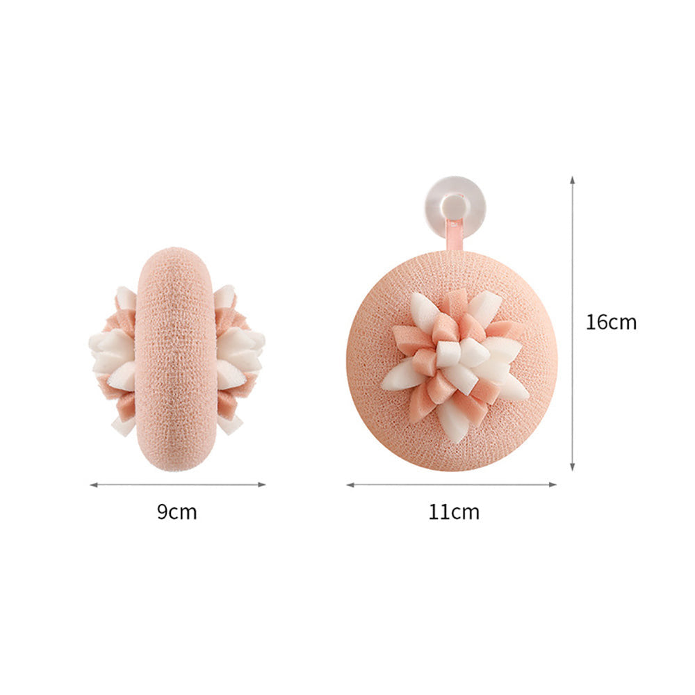 Bông Tắm Cánh Hoa FaSoLa 1 miếng (Hồng) – bọt mịn, massage thư giãn