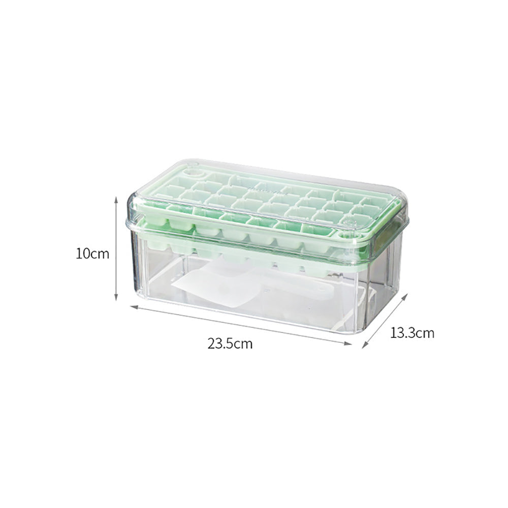 Khay Làm Đá Silicone FaSoLa 32 Viên Màu Xanh Lá – Đẩy Đá Nhanh Gọn