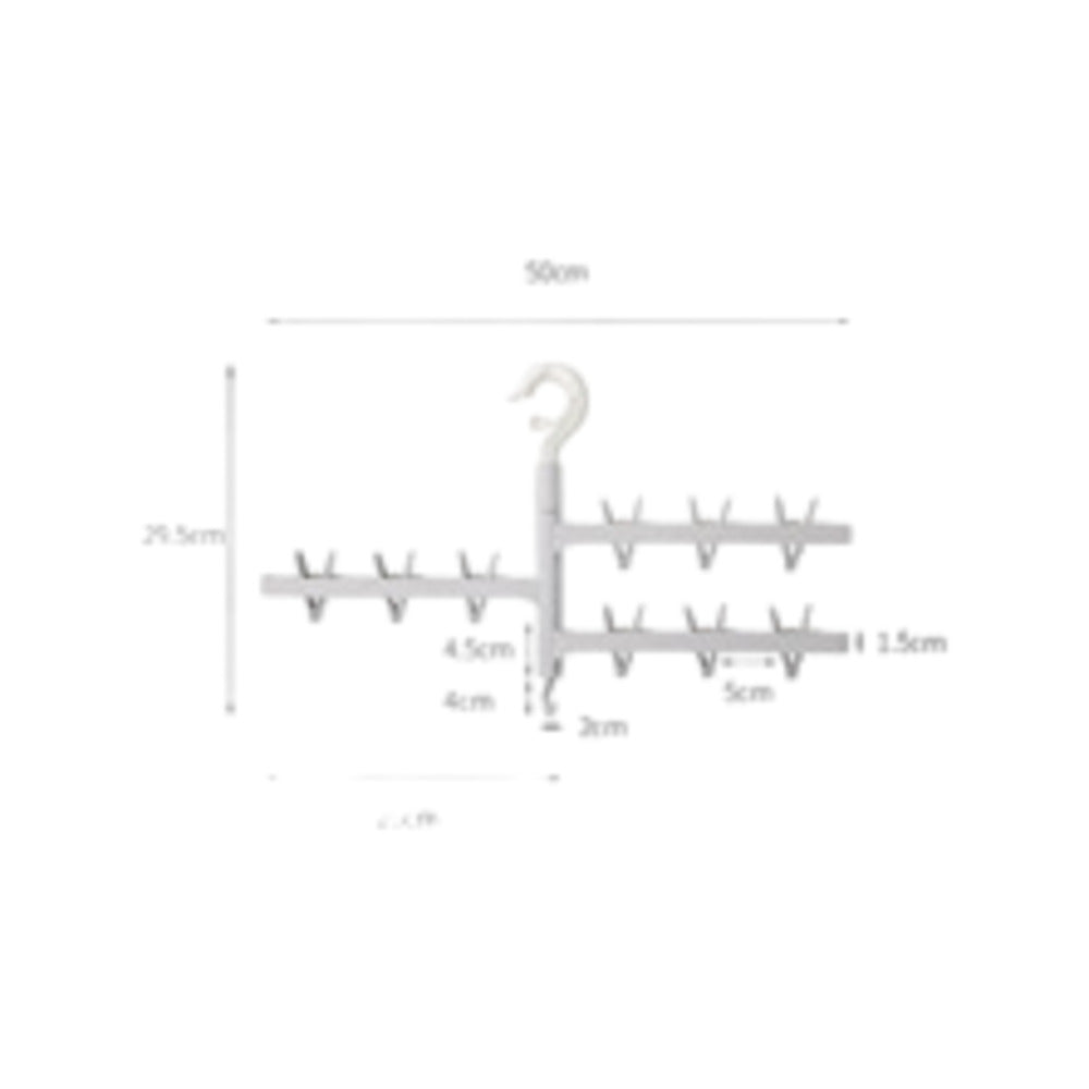 FaSoLa-3-Arm-Rotating-Drying-Rack---White---for-Underwear,-Socks-&-Bras-5