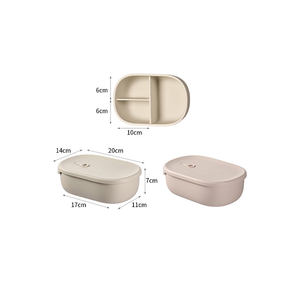 Hộp Cơm Silicone 4 Ngăn Fasola 1 chiếc – chống rò rỉ, tiện mang đi