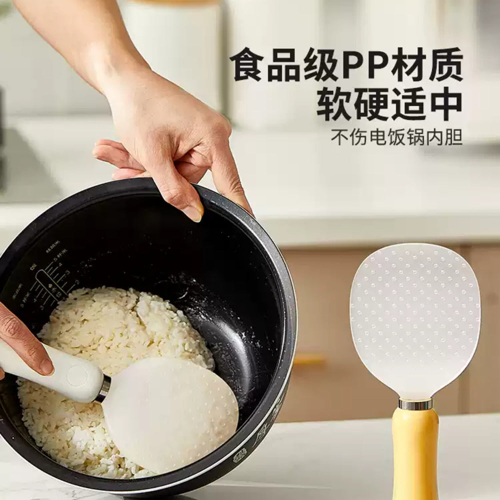 Modern-SweetHome-Stand-Up-Rice-Paddle/Spoon-with-Suction-Base-&-Magnetic-Mount,-Non-Stick-Surface-–-Yellow-5