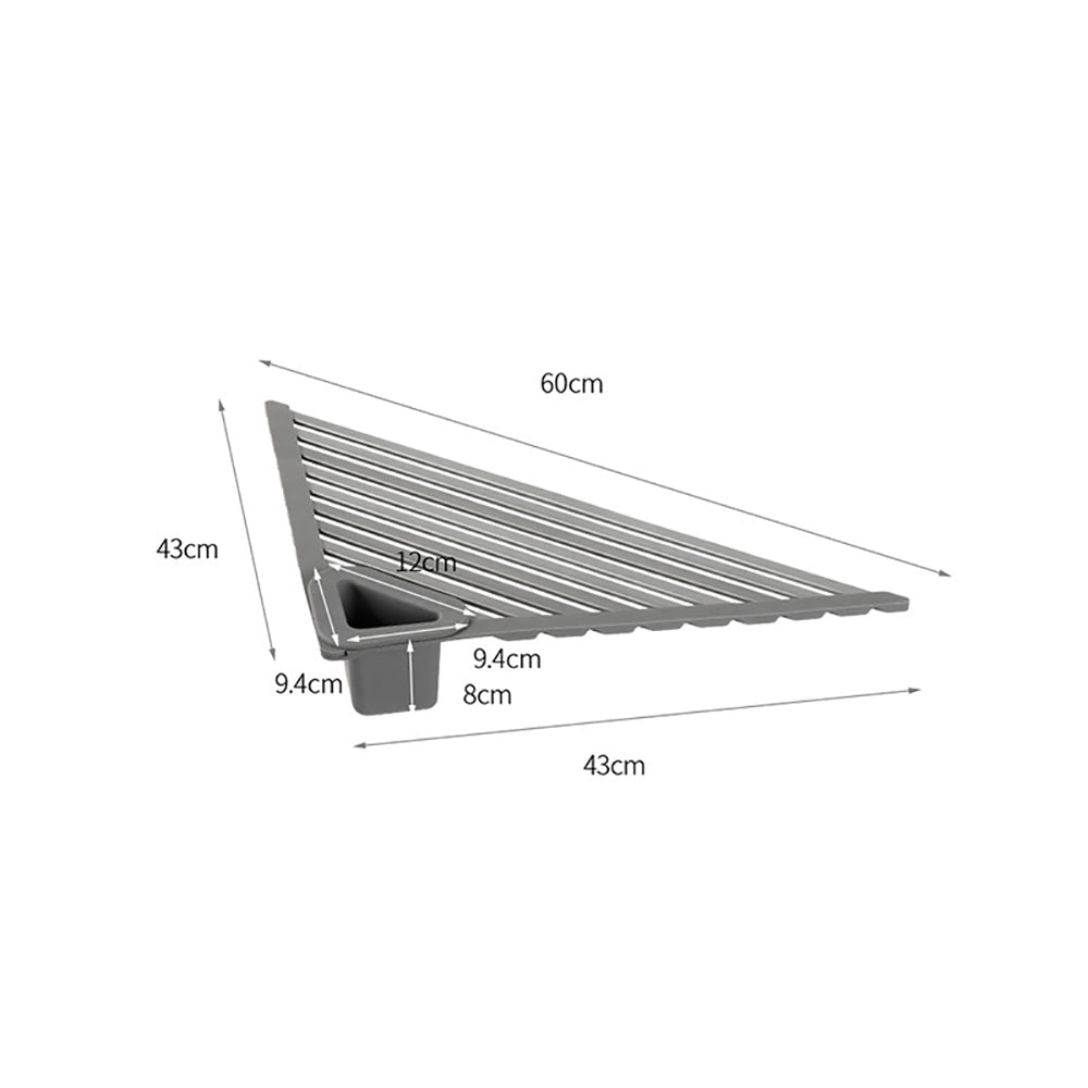 Giá Úp Chén Bát Tam Giác FaSoLa 40–60 cm – kệ thoát nước mở rộng