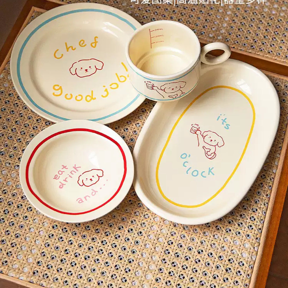 Modern-SweetHome-Line-Drawing-Puppy-Ceramic-Mug-320ml-–-Cute-Coffee-&-Tea-Cup-5