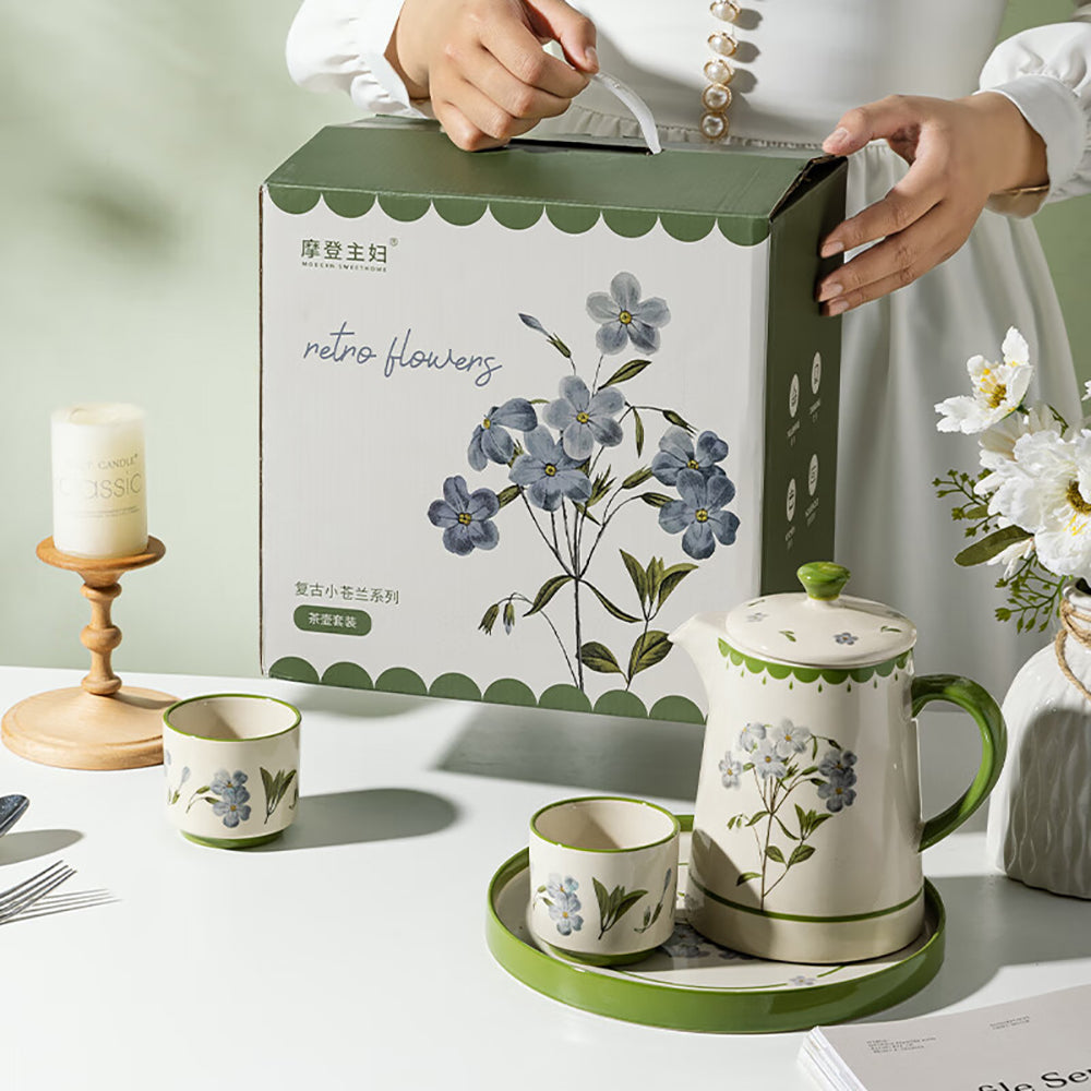 Modern-Housewife-Freesia-Retro-Hand-Painted-Teapot-Set-with-Tray---801ml-900ml-1