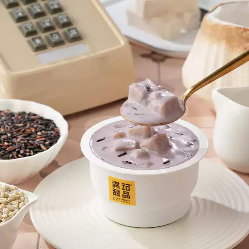 Honeymoon-Dessert-Lychee-&-Taro-Black-Glutinous-Rice-Sweet-Soup-Cup-180g-–-Ready-to-Eat-Hong-Kong-Style-Dessert-5