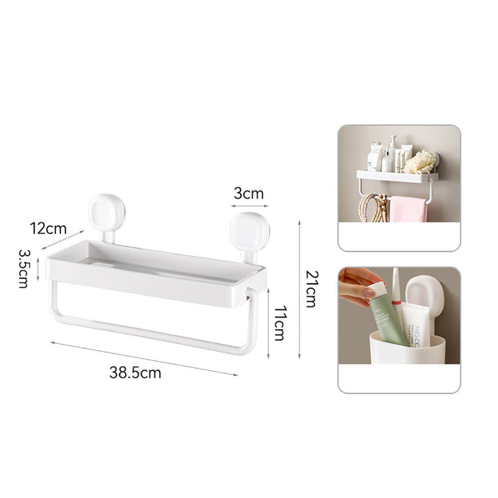 Kệ Treo Đa Năng FaSoLa 1 cái – kệ tường phòng tắm & bếp, có thanh treo khăn