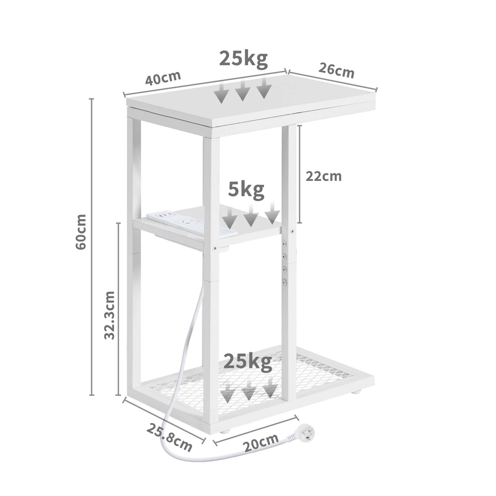 Bàn C Đa Năng Casadiso 1 chiếc – sofa/giường hẹp tích hợp ổ cắm điện & USB
