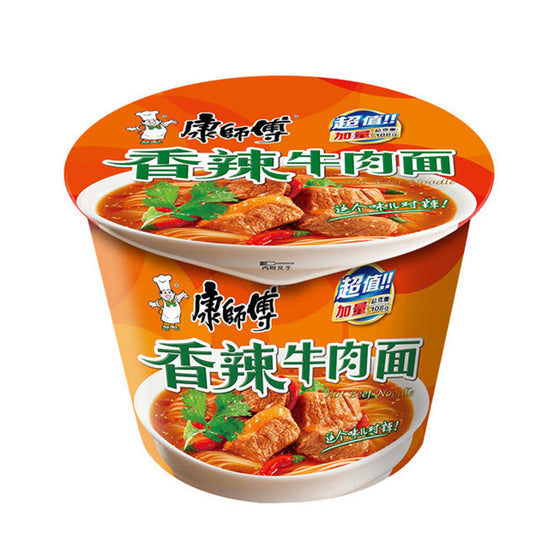 Master Kong Spicy Beef Noodle Instant Cup Noodles 108g