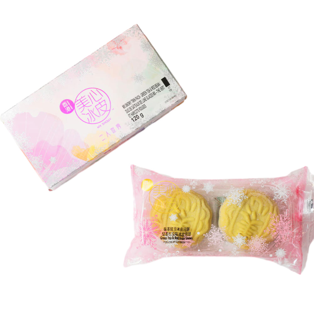 Bánh Trung Thu Snow Skin Maxim's 120 g (2 chiếc) – nhân Matcha & đậu đỏ mát lạnh
