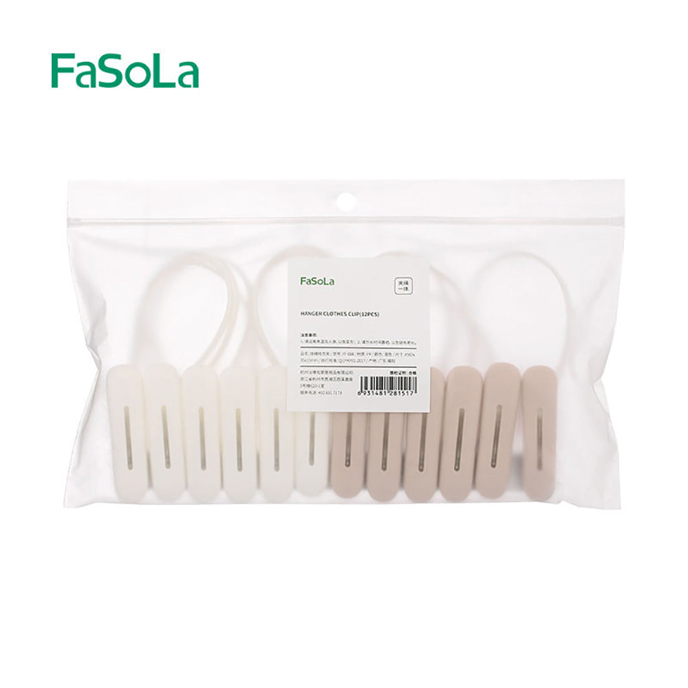 FaSoLa-Hanging-Clothes-Clips---Assorted-Colors,-12-Pieces-1