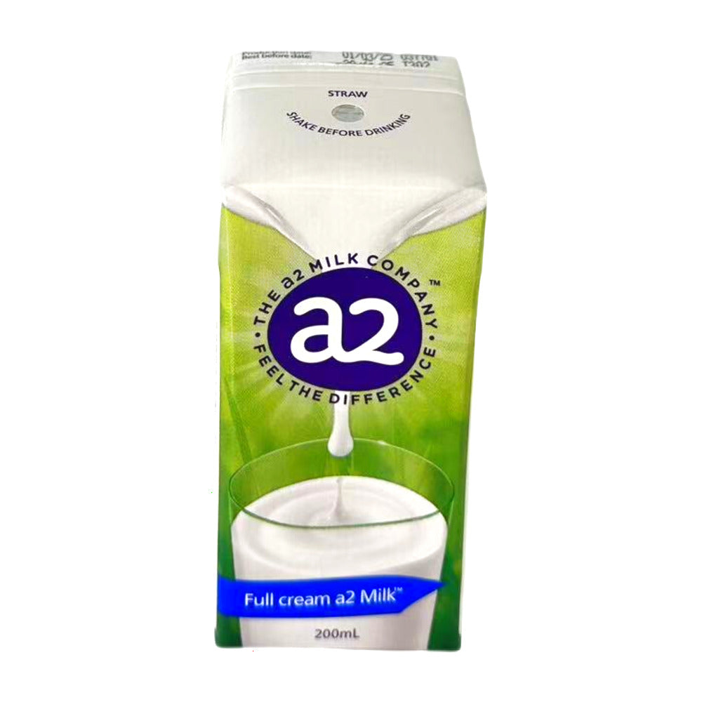 Sữa tươi nguyên kem A2 200 ml × 6 hộp – giàu canxi, dễ tiêu