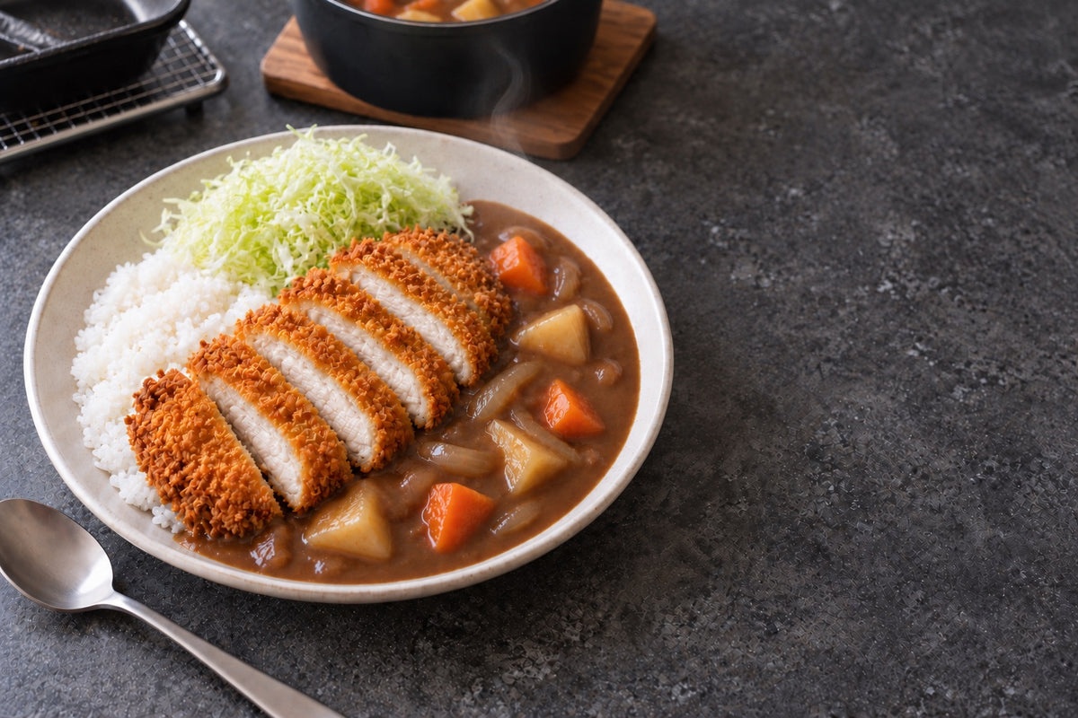 Chicken Katsu Curry, Japanese Home Style, served