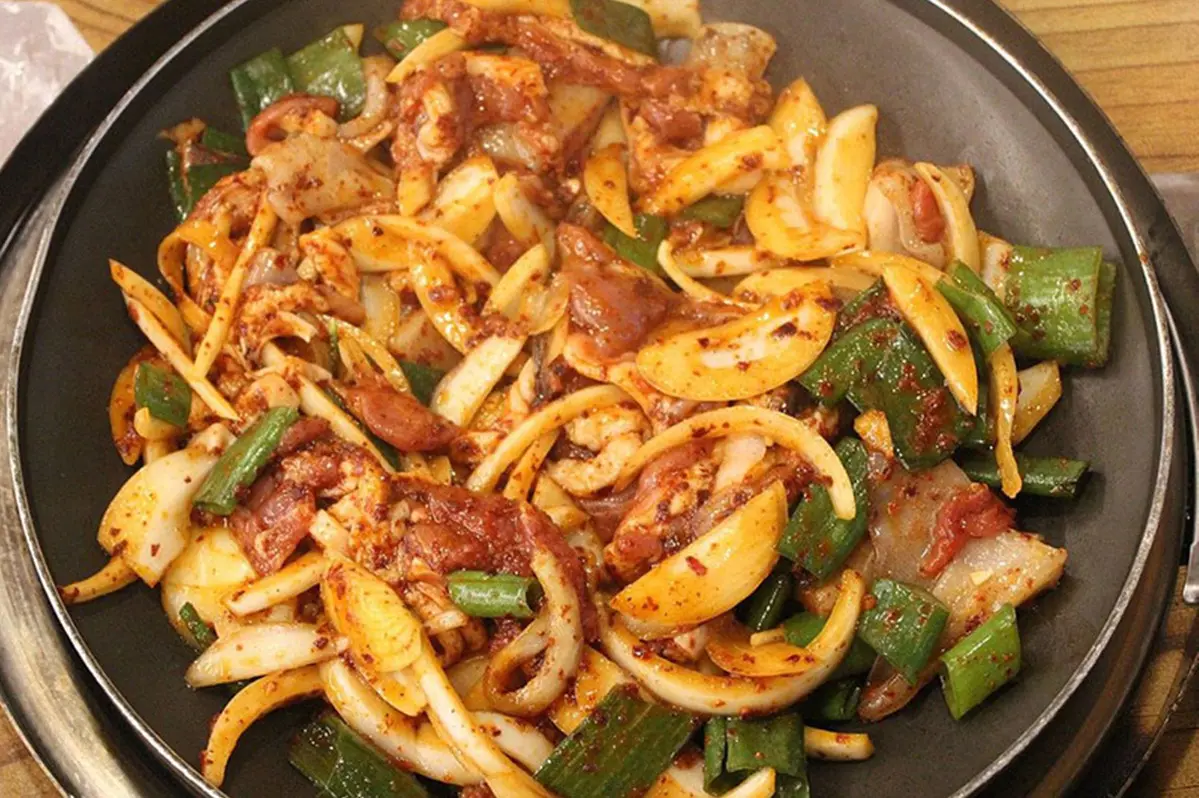 Stir Fried Squid With Vegetables