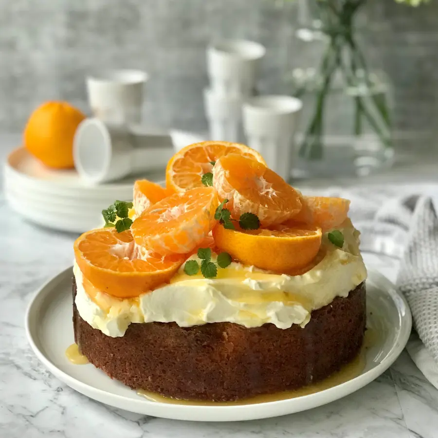 Mandarin Syrup Cake 