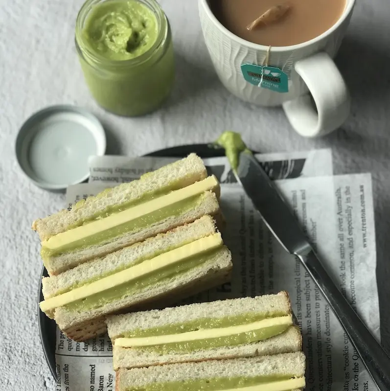 Quick Pandan Kaya Toast