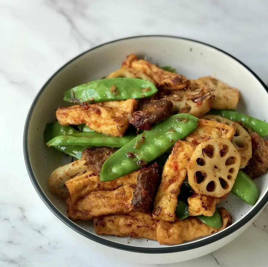 Lemongrass Mock Meat Stir Fry