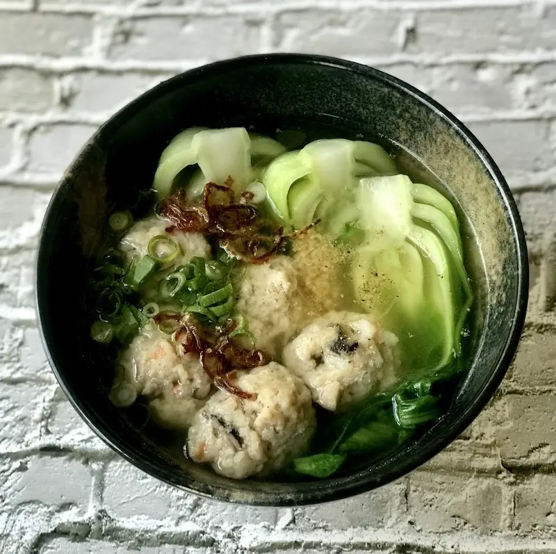 Pork & Prawn Meatball Soup 