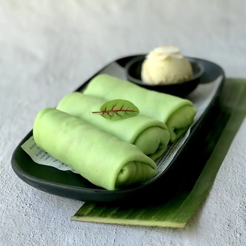 Pandan Crepes