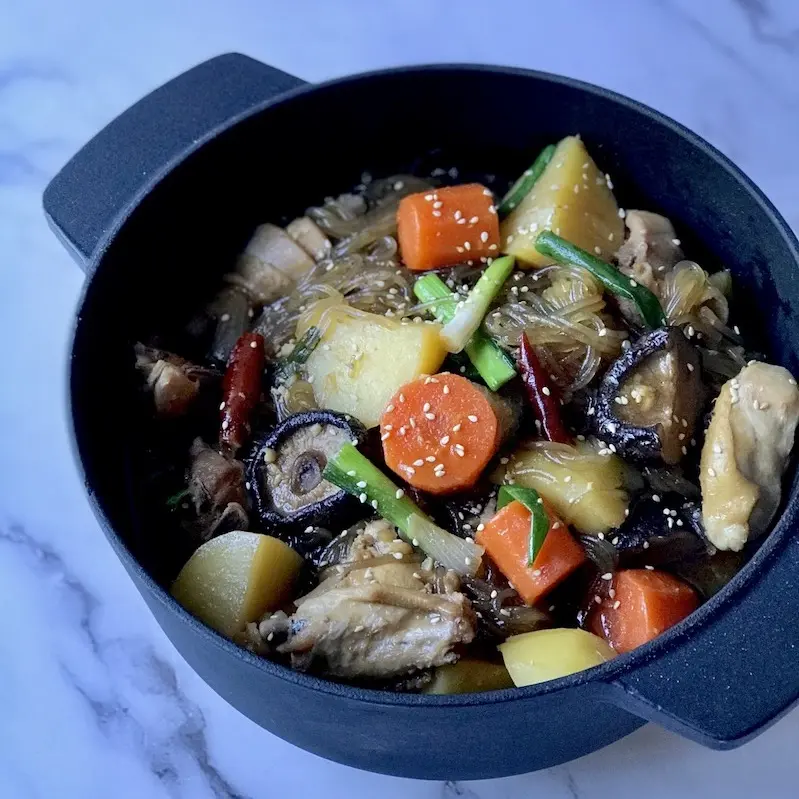 Korean Braised Chicken (Jjimdak)