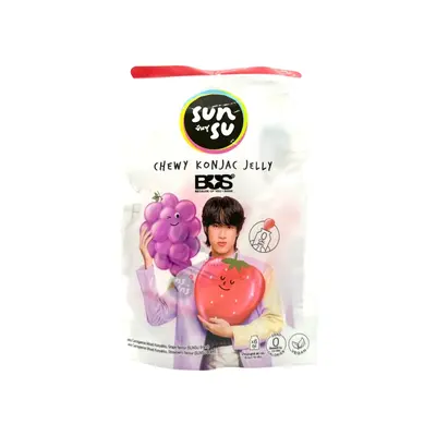 Sunsu Konjac Jelly Grape & Strawberry 96g