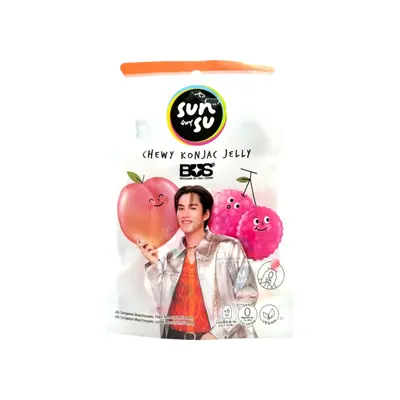 Sunsu Konjac Jelly Peach & Lychee 96g