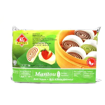 Kg Mantou Pandan 400g