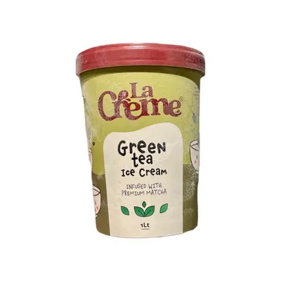 La Creme Green Tea Ice Cream 1L