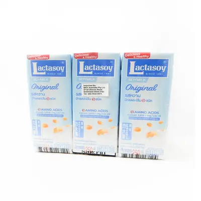 Lactasoy Soymilk Plain 250ml*6