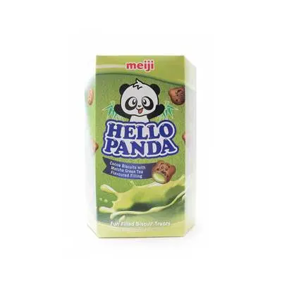 Meiji Hello Panda Cocoa Biscuits With Matcha Cream 260g