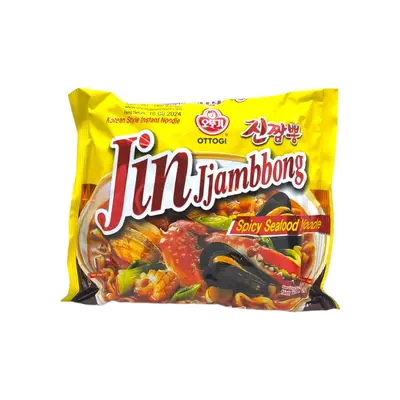Ottogi Jin Jjambbong Spicy Seafood Noodles 130g