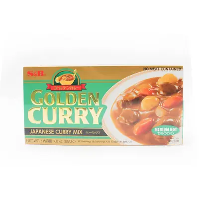 S&B Golden Curry Medium Hot 220g