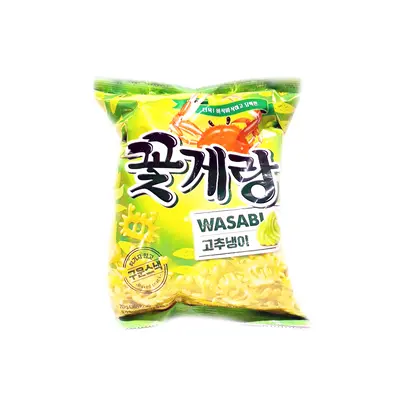 Binggrae Crab Snack Wasabi Flv 70g