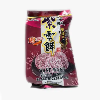 Want Want Shelly Senbei Black Rice Flv 160g