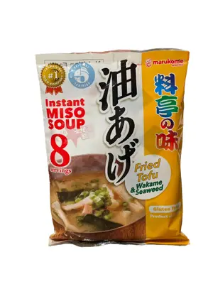 Marukome Instant Miso Soup Fried Tofu & Wakame Seaweed 152g