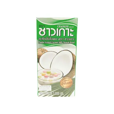 Chaokoh Pandan Scented Coconut Milk 1L